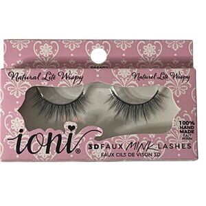 Ioni 3D Faux Mink Lashes – Natural Lite Wispy Handmade Strip Lash